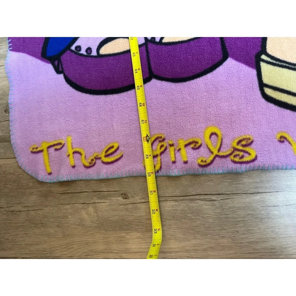 Y2K Bratz Girls Fleece Throw Blanket Blue Vtg‎ 2004 Fashion Dolls Retro 49